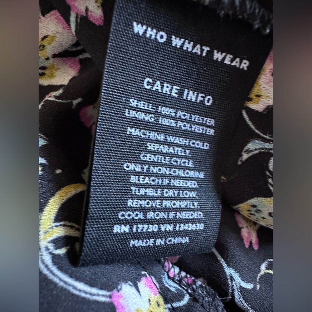 Who What Wear Floral Maxi Dress Scandi Boho Prairie Ruffles Sleeveless Tie Waist - Picture 9 of 12